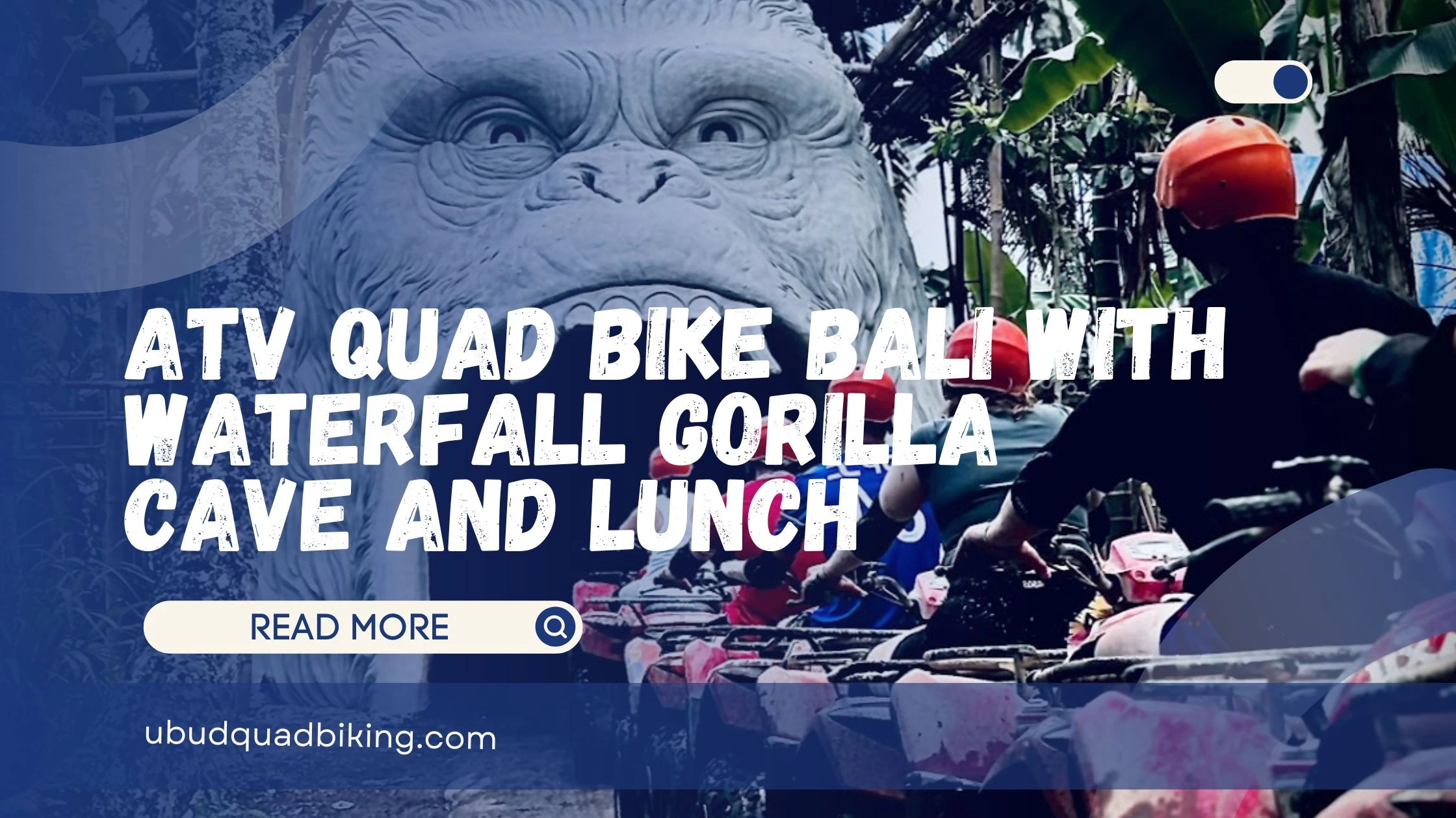 ATV Quad Bike Bali with Waterfall Gorilla Cave and Lunch
