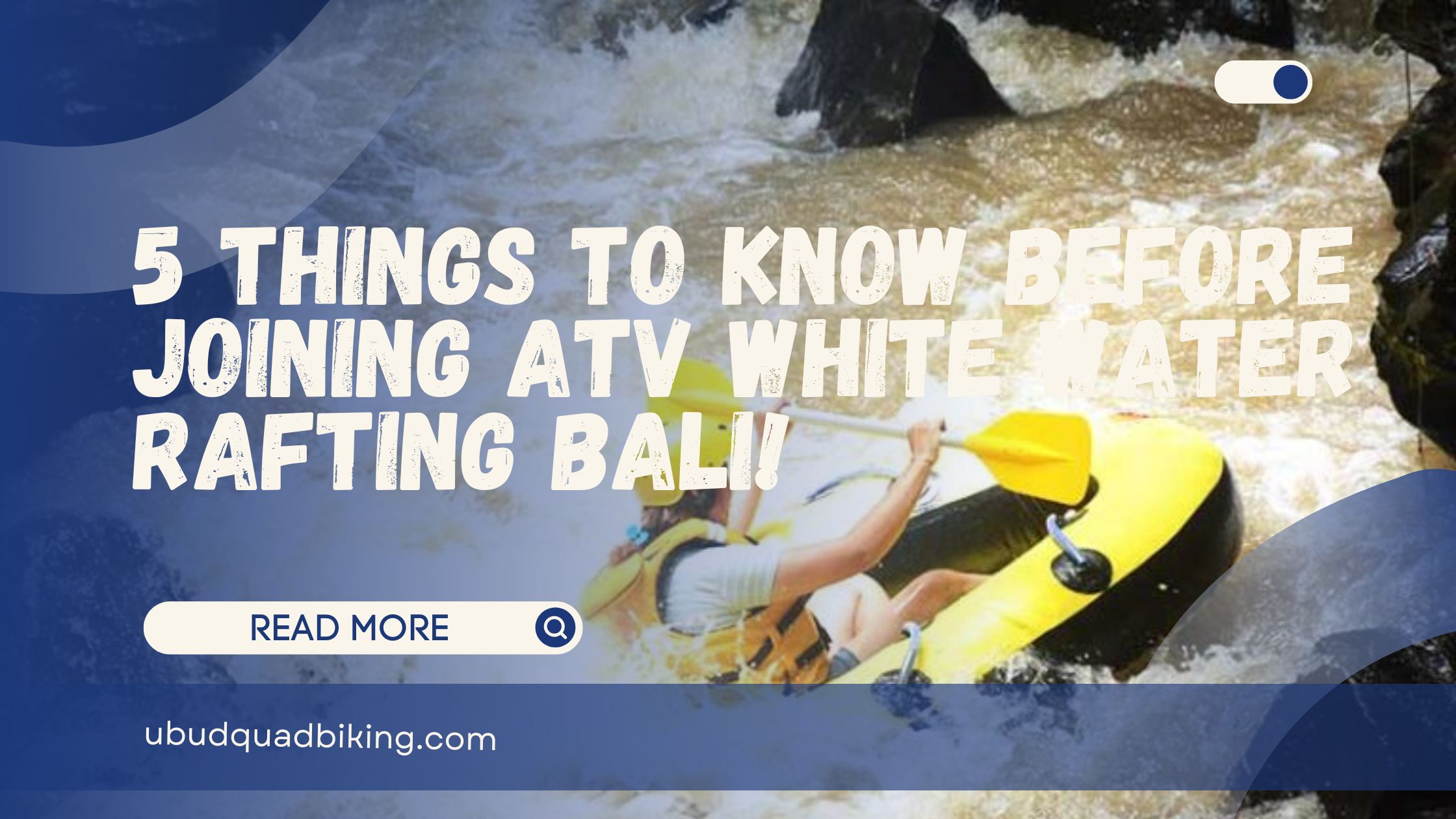 atv white water rafting bali