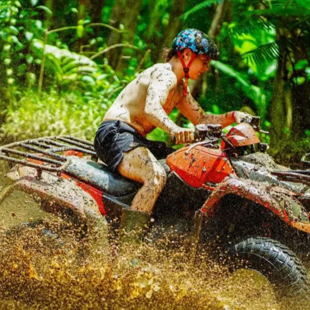 atv ride bali jungle mud