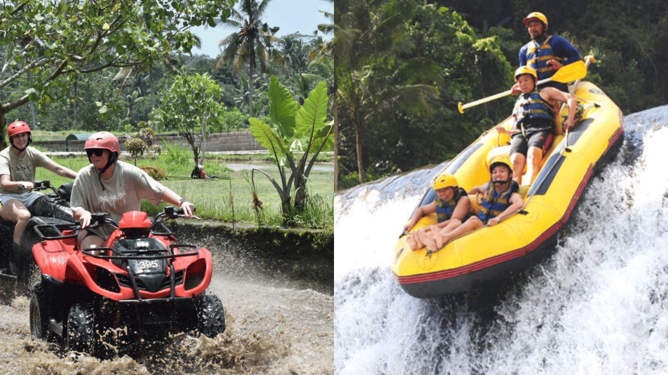 Bali tubing rafting ATV tour